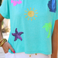 On Vacay Sequin Patch Top