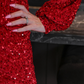 Old Flame Sequin Dress- Red