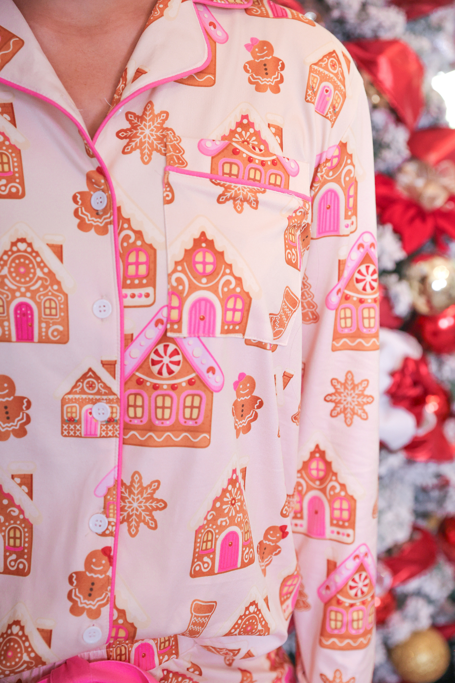Gingerbread Wonderland Ruffle Pajama Set