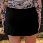 Refined Denim Stretch Skort- Black Wash