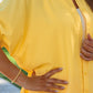 Sutton Button Up Top- Yellow