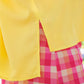 Sutton Button Up Top- Yellow