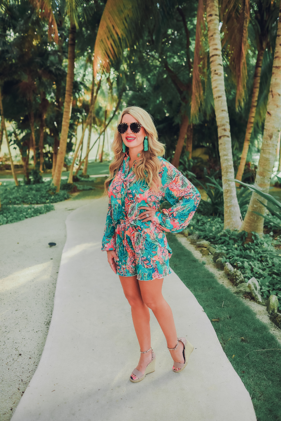 Paradise Awaits Pleated Set