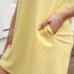 Ezra Textured Zipper Dress- Butter Yellow