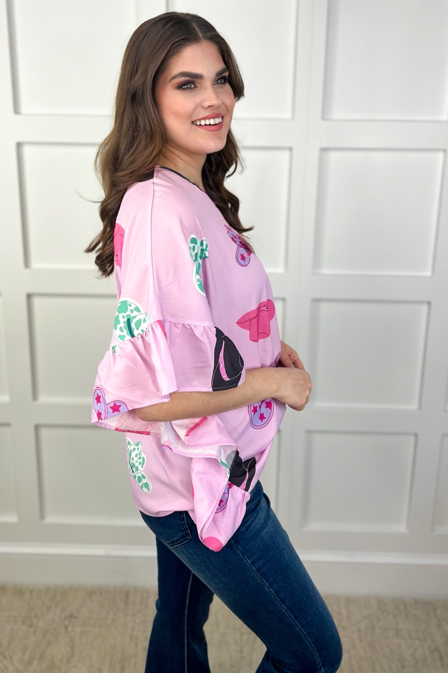 Cowgirl Up Ruffle Top