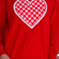 Gingham Heart Luxe Pullover