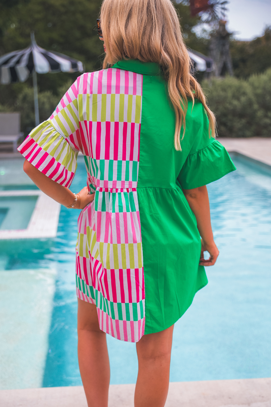 New To Town Dress, Green