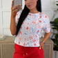 Solid Red Skort