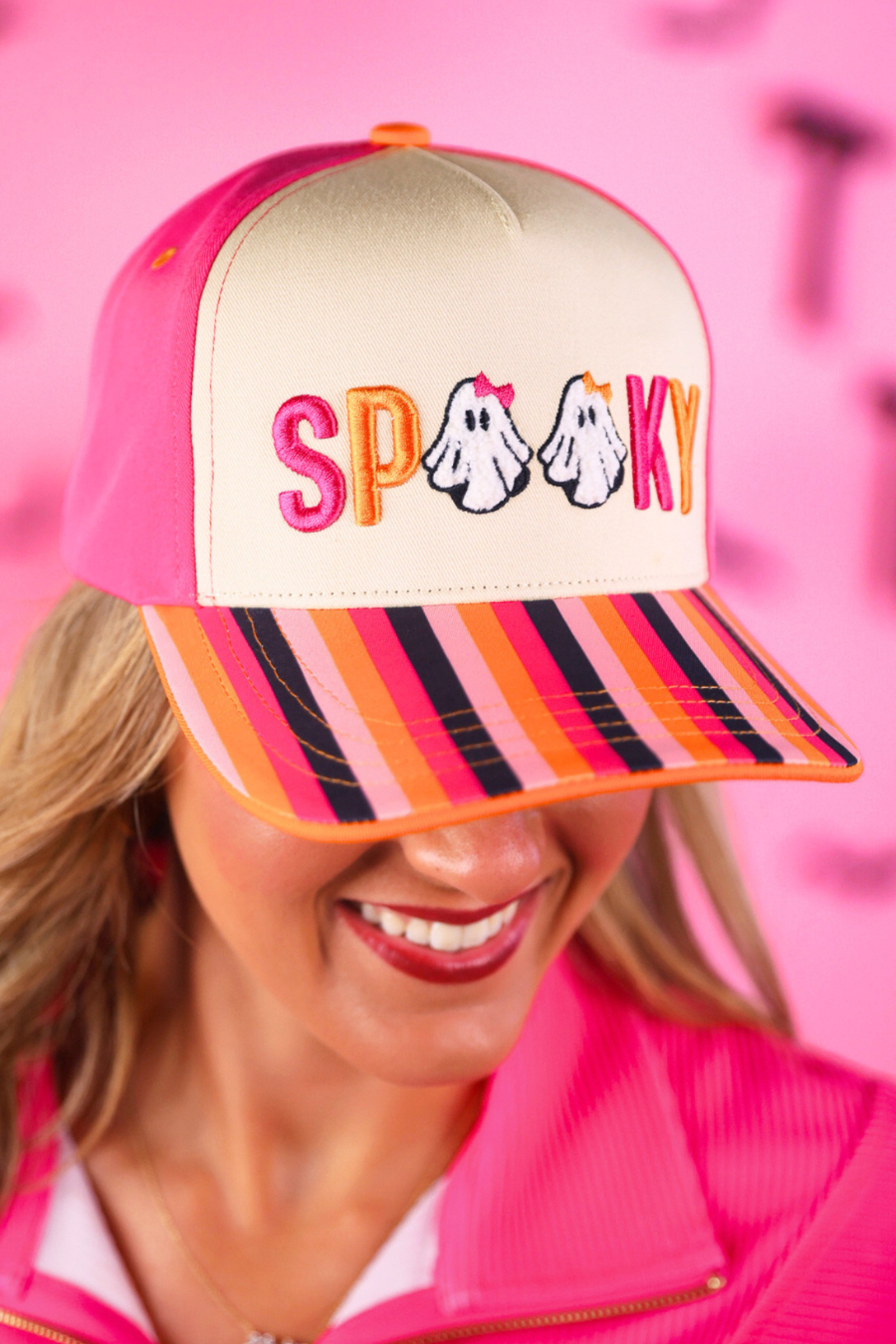PREORDER- Boo Stripes GiGi Hat