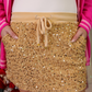 Velvet Hour Sequin Skort- Vintage Gold