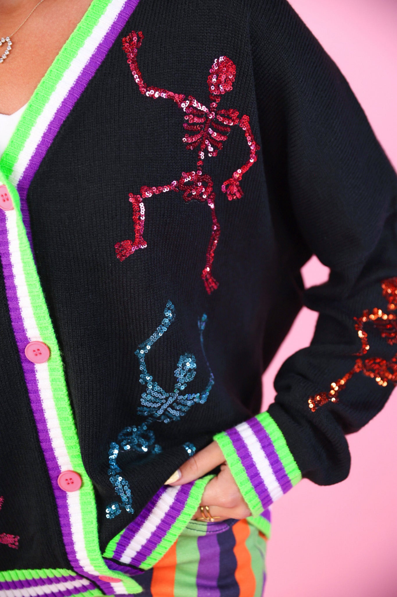 PREORDER- Party Skeletons Cardigan