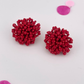 Clip On Pom Earrings