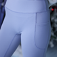 PREORDER- Compression Flared Leggings- Icy Gray