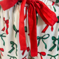 Midnight Bow Christmas Edition Ruffle Pajama Set