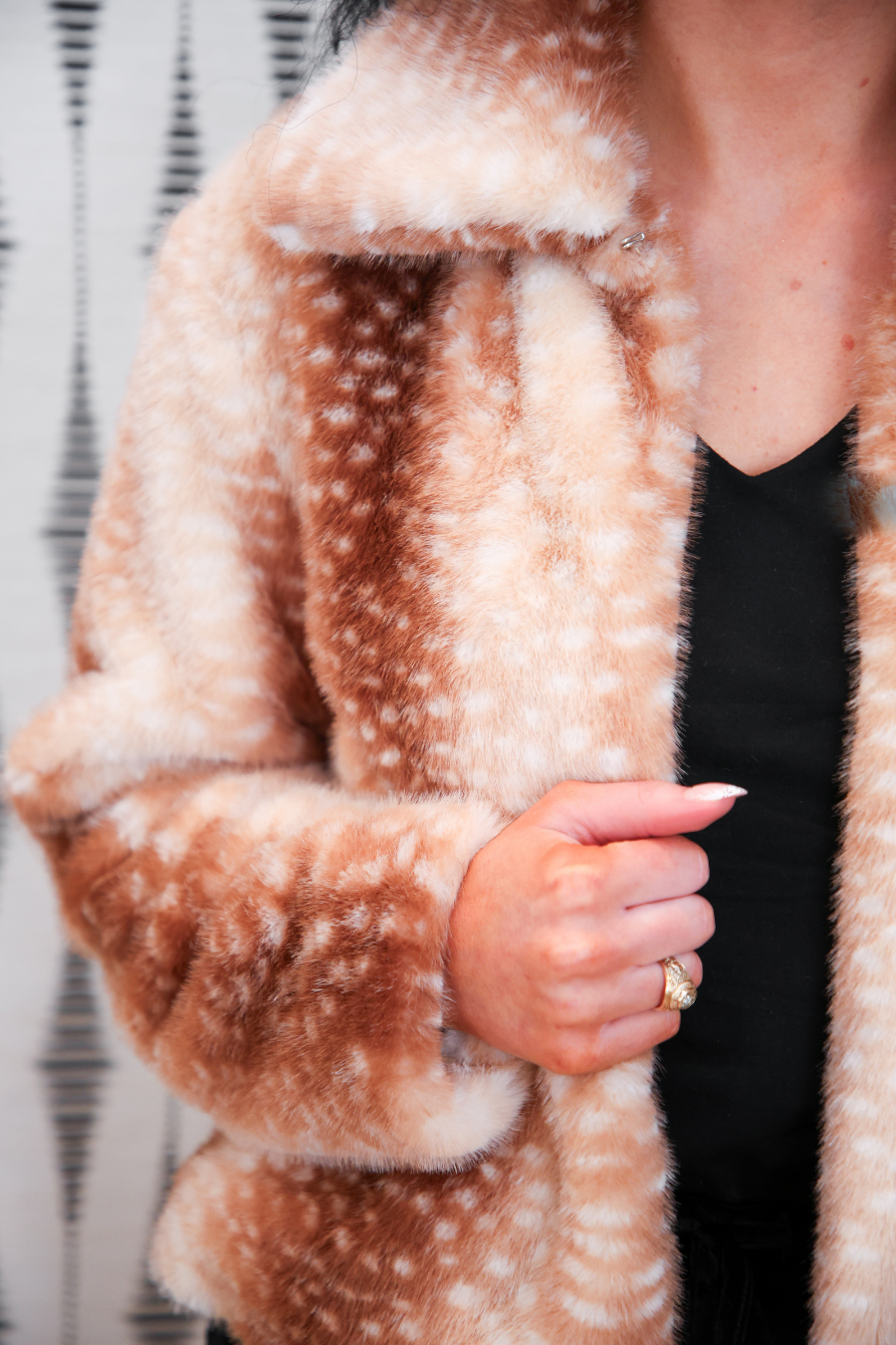 PREORDER- Oh Deer Faux Fur Jacket