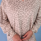 Riley French Terry Pullover- Bella Leopard