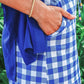 Shades of Blue Gingham Skort