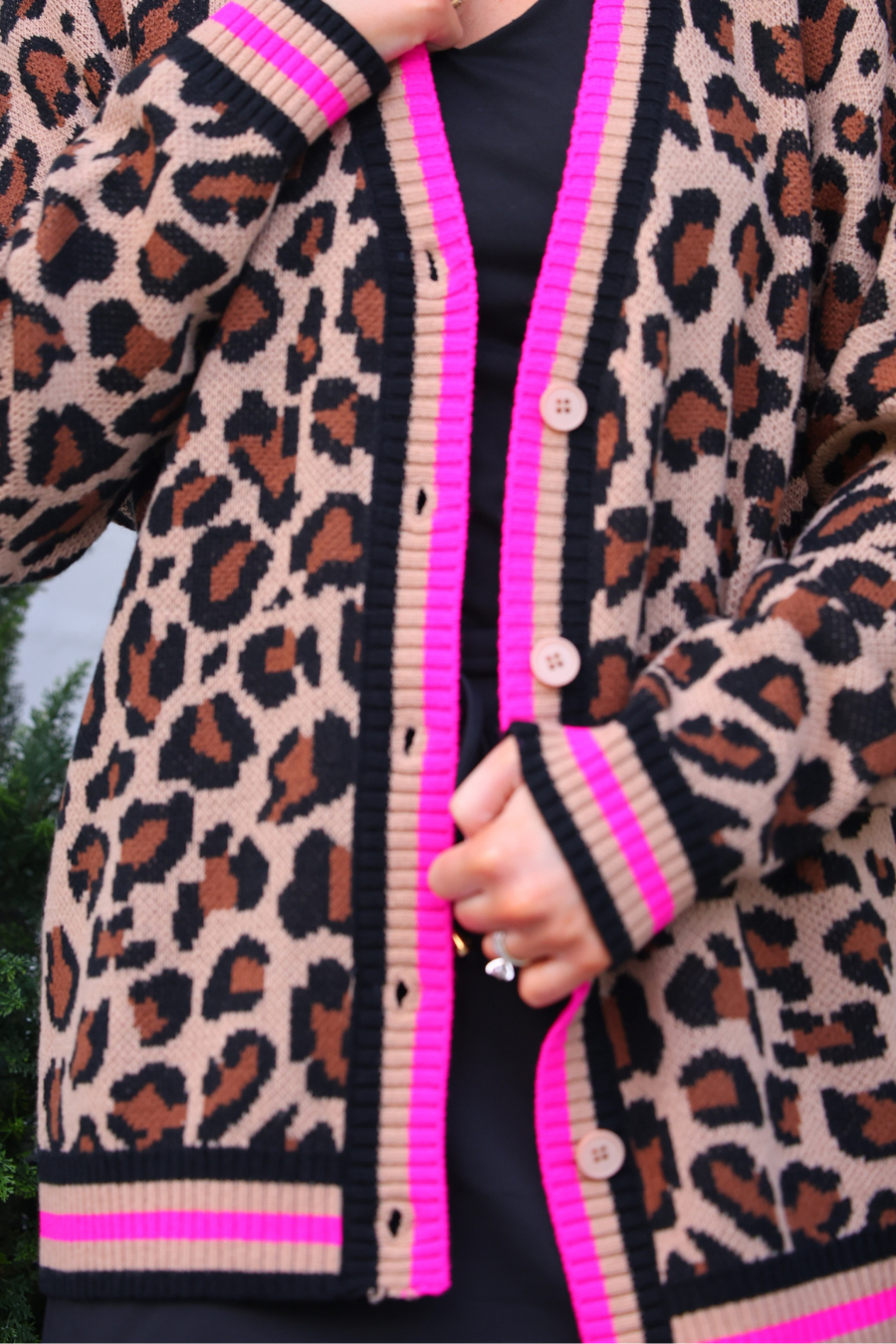 PREORDER- Pink Pop Leopard Cardigan
