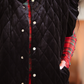 PREORDER- Velvet Quilted Vest- Black