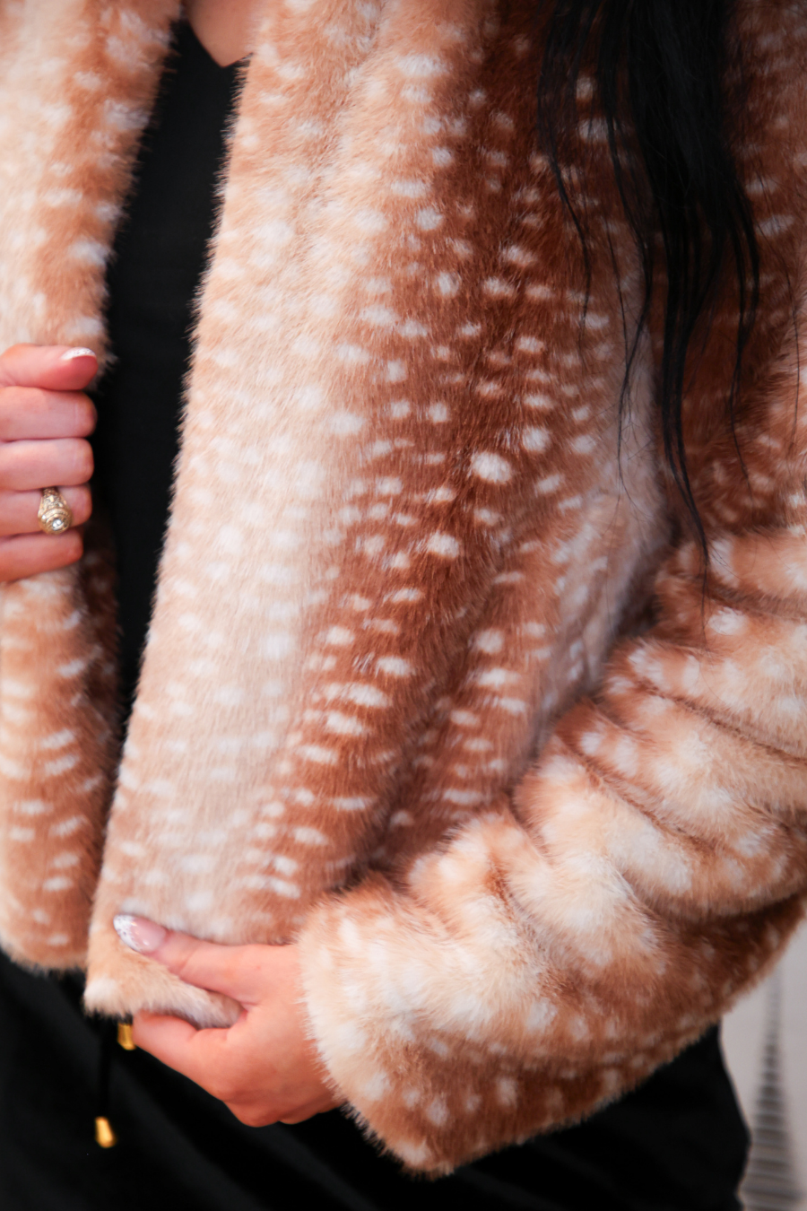 PREORDER- Oh Deer Faux Fur Jacket