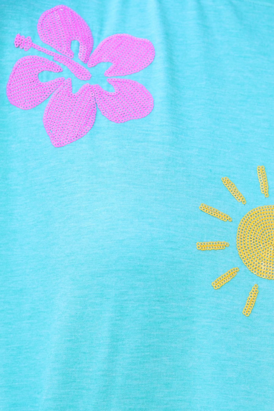 On Vacay Sequin Patch Top