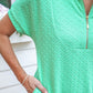 Ezra Textured Zipper Dress- Spearmint