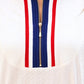 Ezra Textured Zipper Dress- Americana