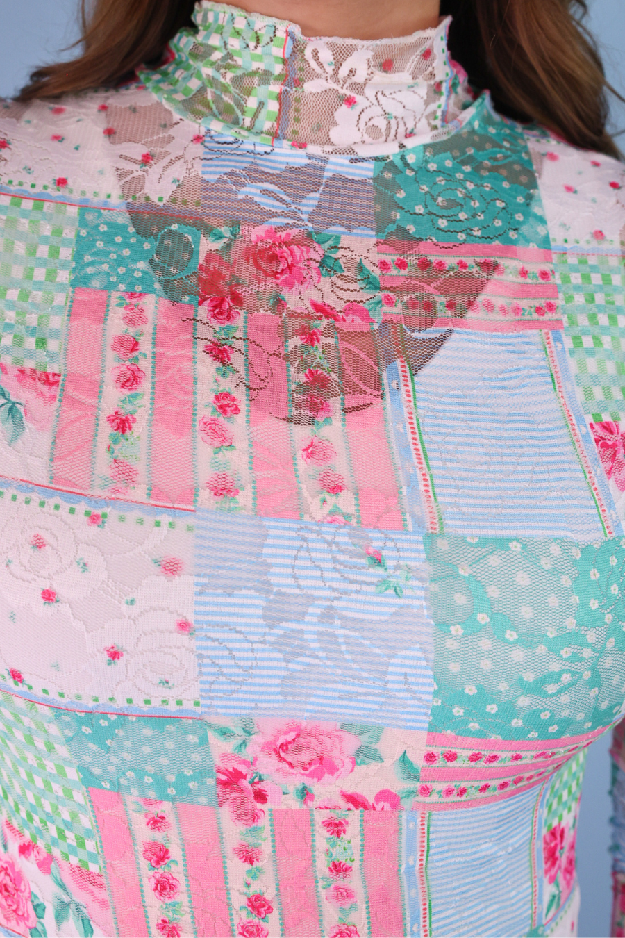 Kylie Lace Top- Heirloom Patchwork