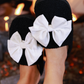 Cozy Bow Slippers- Black/White