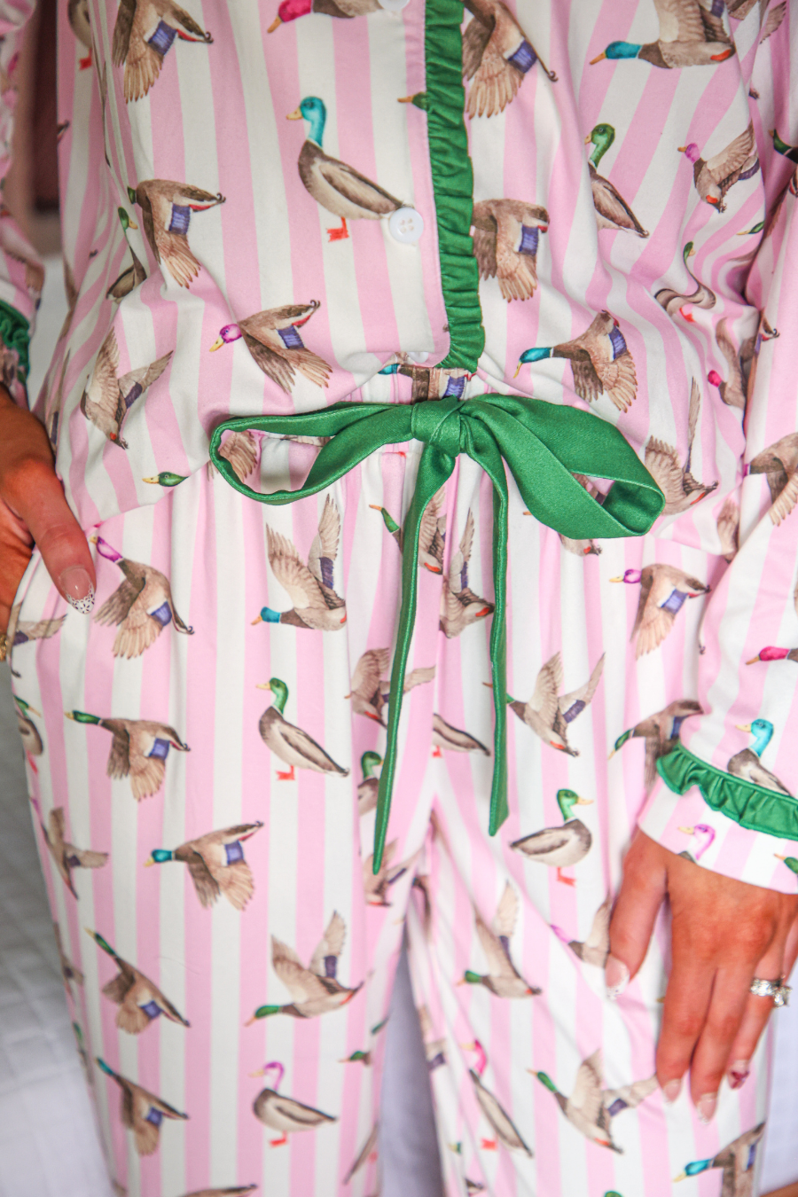 PREORDER- Lucky Duck Ruffle Pajama Set