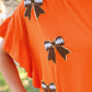 PREORDER- Sideline Sparkle Ruffle Top- Orange
