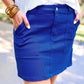 Sadie Cargo Skirt- Royal Blue