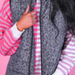 PREORDER- Delilah Puffer Vest- Smoky Leopard