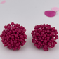 Clip On Pom Earrings