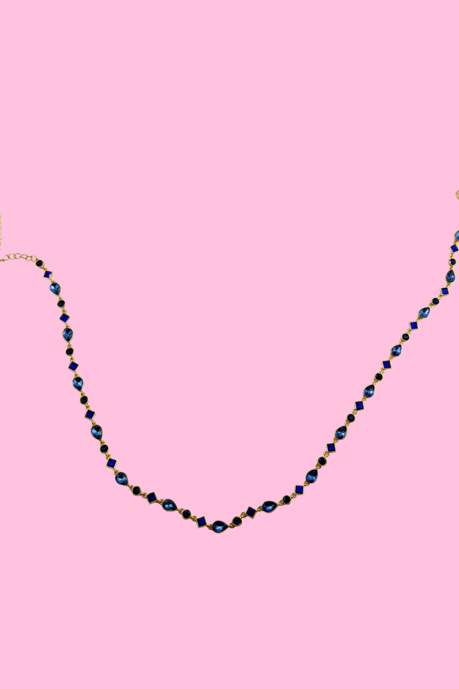 Santorini Stone Necklace- Blue