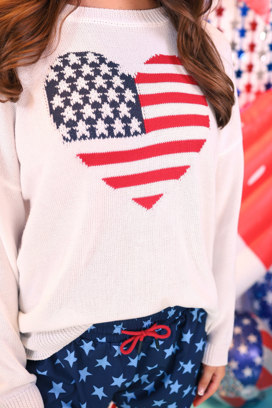 American Heart Flag Sweater