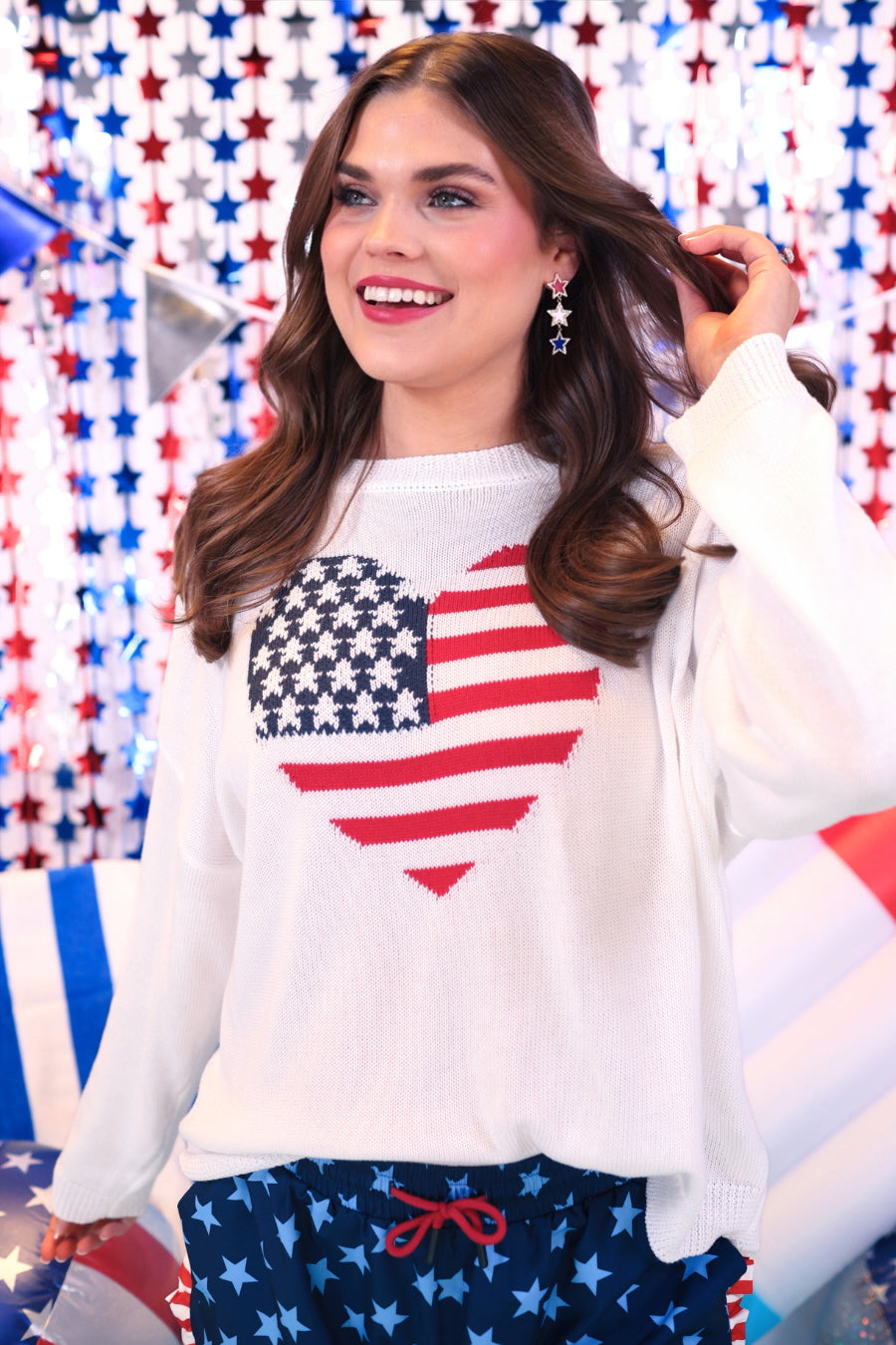 American Heart Flag Sweater