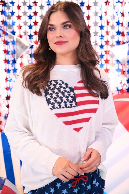 American Heart Flag Sweater