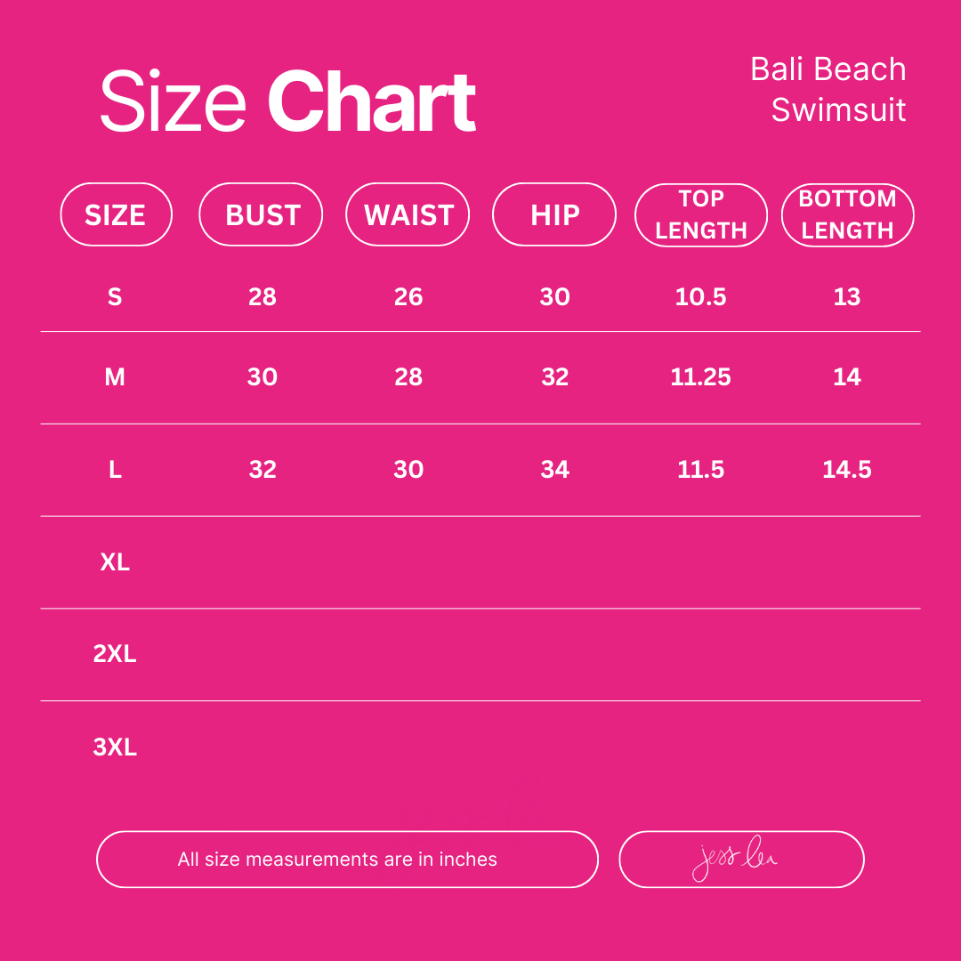 Bali Beach Two Piece Swimsuit- Blue/Pink