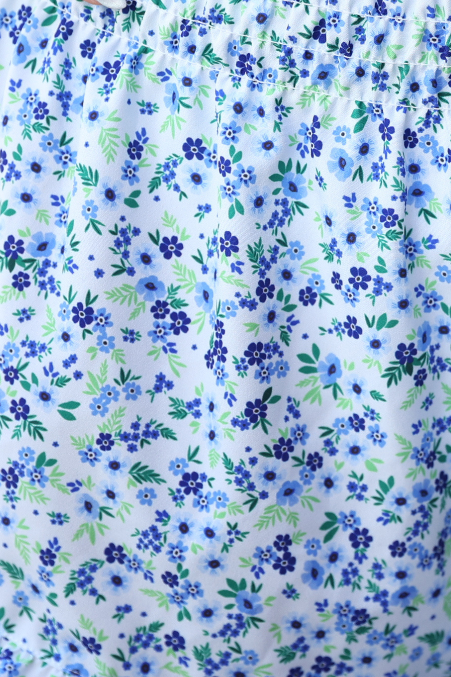 Sunny Strolls High Waisted Shorts, Blue Floral