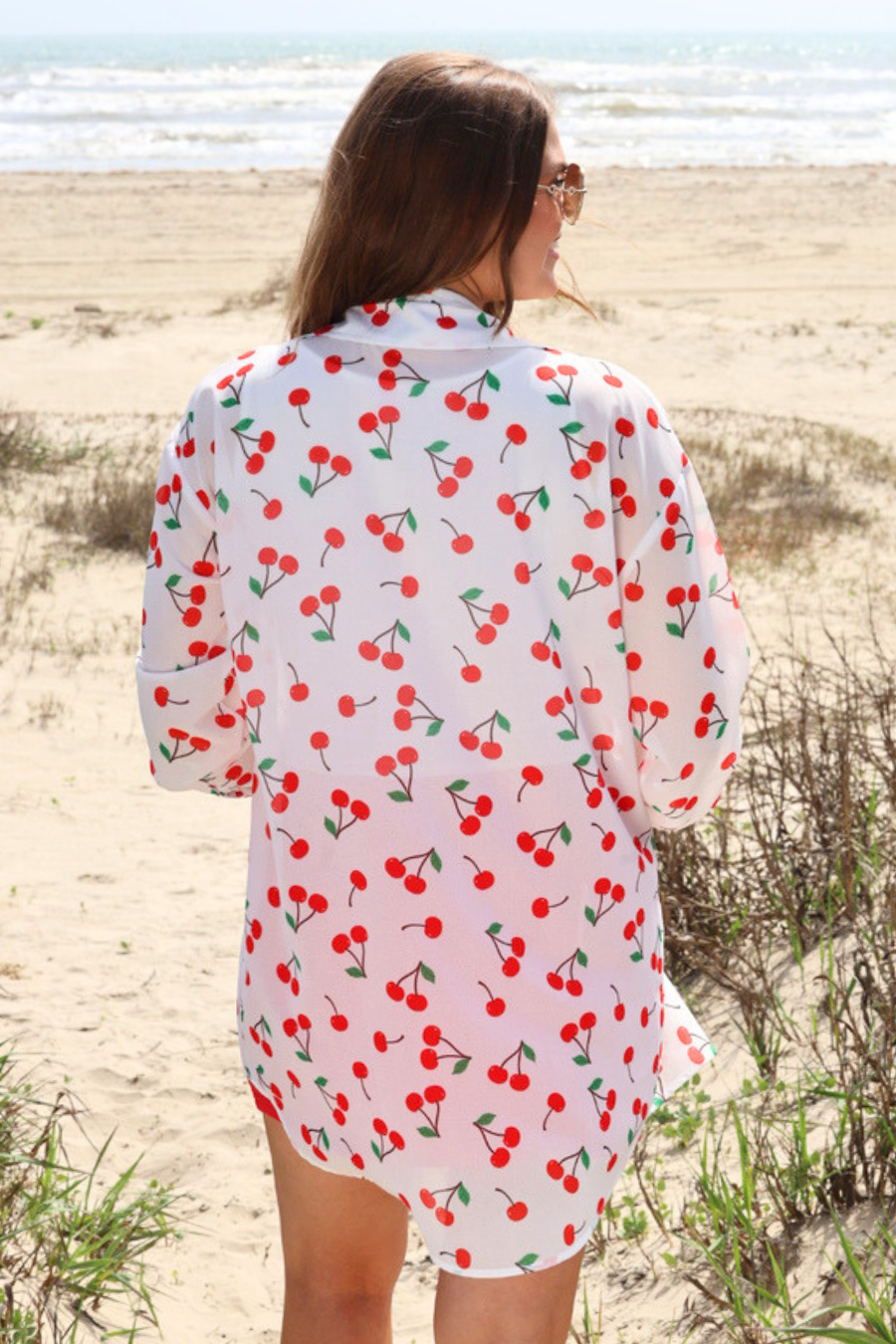 PREORDER- Breezy Tunic Top- Cherry Pop