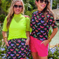 Kora Short Sleeve Mesh Top- Neon Lime