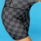 Check Back Biker Shorts
