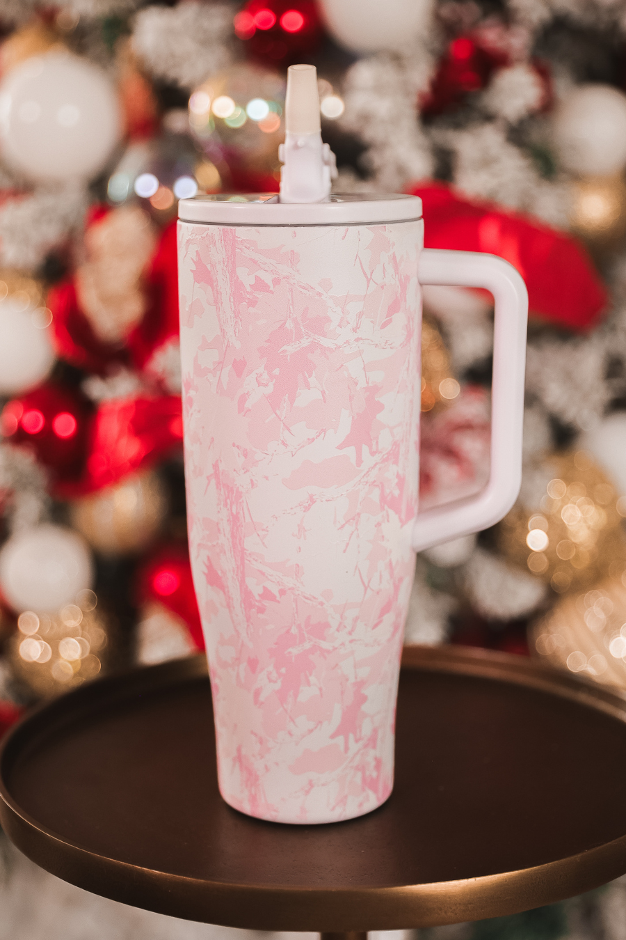 Chloe Camo Sleek Tumbler- Pink