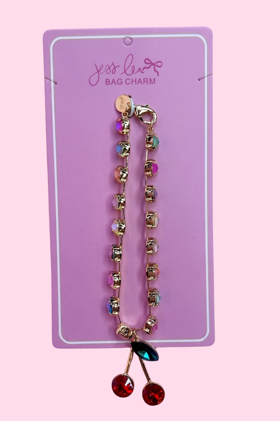 Confetti Cherry Bag Charm