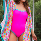 Somewhere In 30A Scalloped Swimsuit, Pink