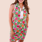 Everyday Zipper Dress, Pink Tropical