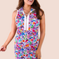 Everyday Zipper Dress, Fiesta Time White