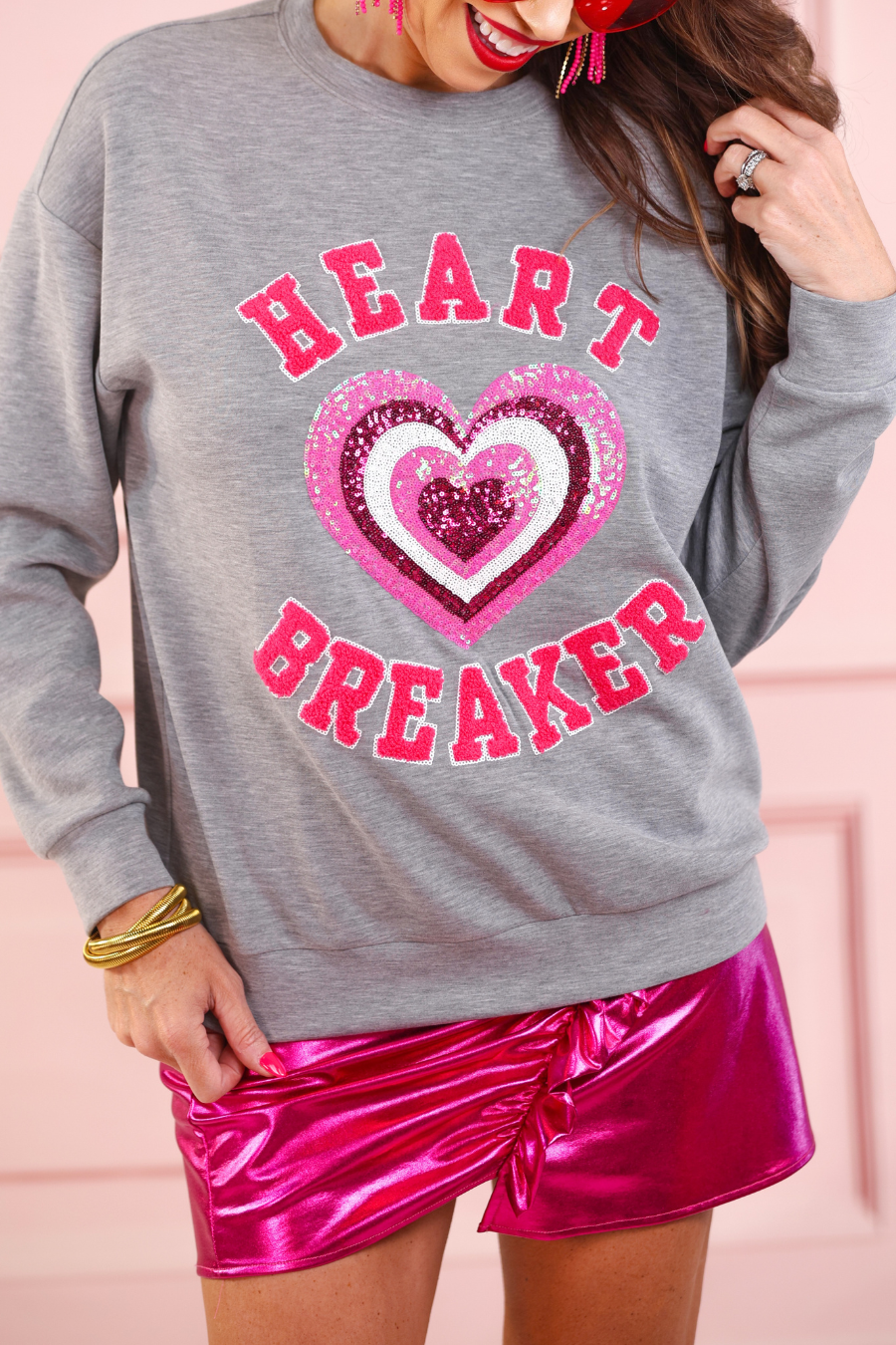 Heart Breaker Sequin Pullover