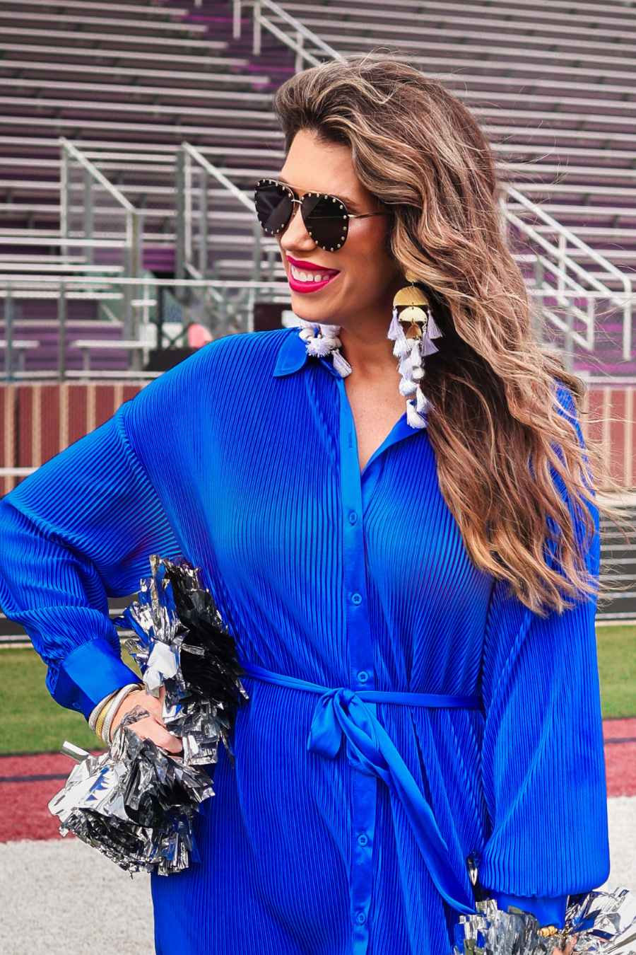 Hot Shot Pleated Tie Dress